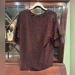 Michael Kors Shimmering Burgundy Blouse